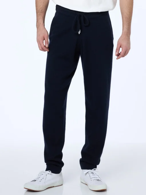 Pantaloni jogger neri in maglia da uomo Walton