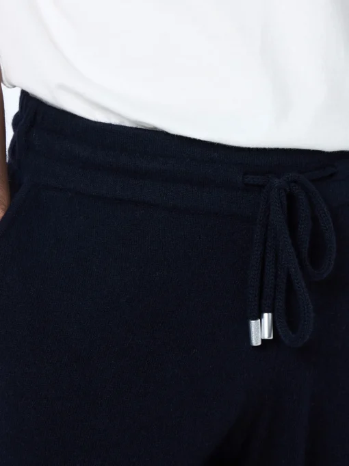 Pantaloni jogger neri in maglia da uomo Walton