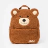 Plush backpack with teddy shape