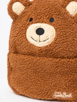 Plush backpack with teddy shape