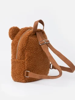 Plush backpack with teddy shape