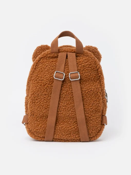 Plush backpack with teddy shape