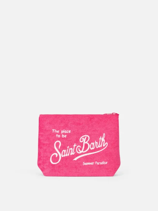 Pochette Aline in spugna fucsia