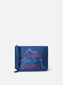 Pochette in lana Aline con stampa Courma con la ciurma | INSULTI LUMINOSI SPECIAL EDITION