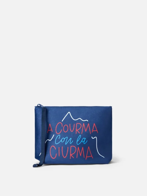 Pochette in lana Aline con stampa Courma con la ciurma | INSULTI LUMINOSI SPECIAL EDITION