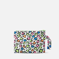 Pochette Pareasy in nylon con stampa animalier