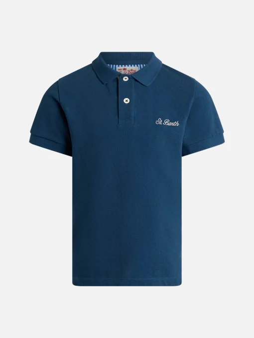 Polo da bambino in piquet di cotone Marvin