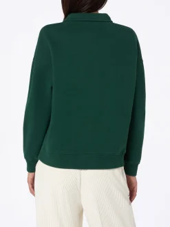 Polo da donna verde Berenice con St Barth sport club