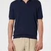 Polo da uomo in maglia blu navy Sloan