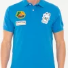Polo da uomo in piquet stretch con patch Snoopy | SNOOPY - EDIZIONE SPECIALE PEANUTS™