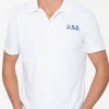 Polo da uomo in spugna bianca