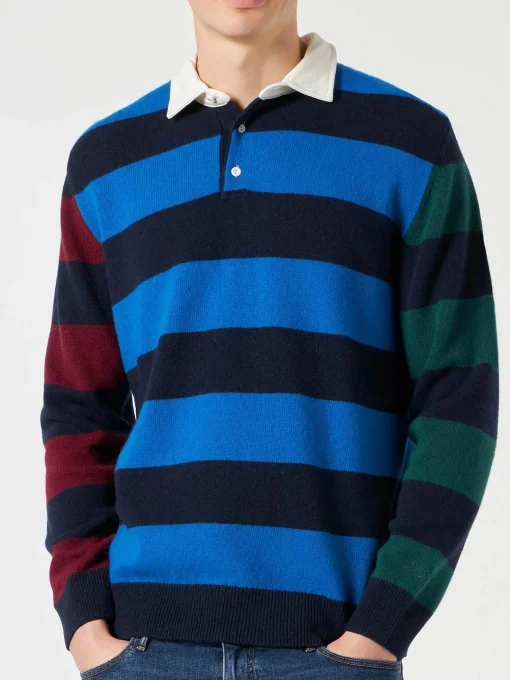 Polo in maglia a righe