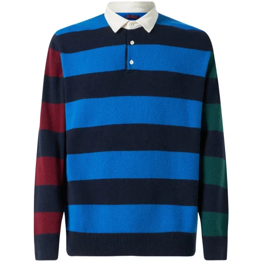 Polo in maglia a righe