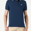 Polo piquet blu navy con logo St. Barth