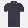 Polo piquet da bambino blu navy