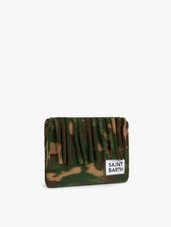 Pouch a tracolla coperta Parisienne con stampa camouflage