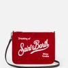 Pouch a tracolla Parisienne in sherpa trapuntata a cuore in velluto