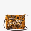 Pouch a tracolla Parisienne in lana con bandana ocra