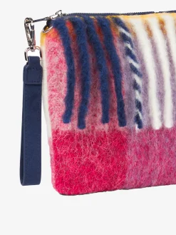 Pouch coperta a tracolla Parisienne con sfumature rosa e grigie