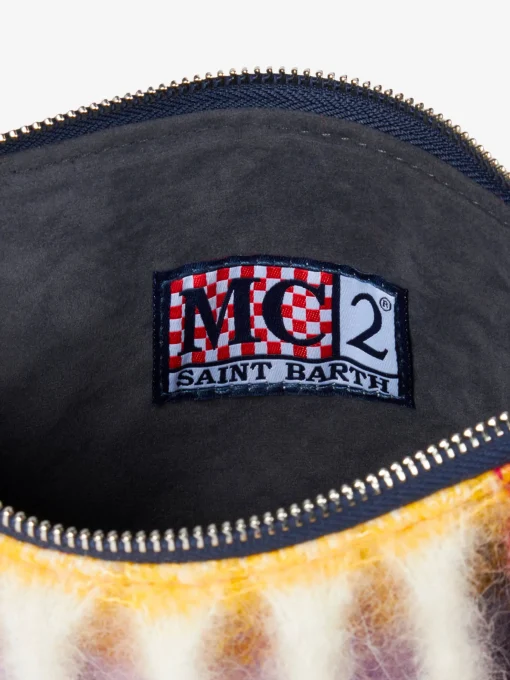 Pouch coperta a tracolla Parisienne con sfumature rosa e grigie