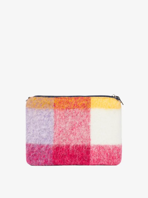 Pouch coperta a tracolla Parisienne con sfumature rosa e grigie