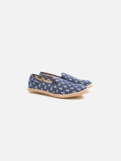 Scarpa in tela da uomo con ancore