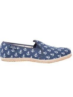 Scarpa in tela da uomo con ancore