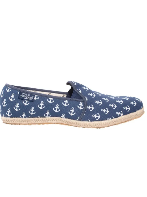 Scarpa in tela da uomo con ancore