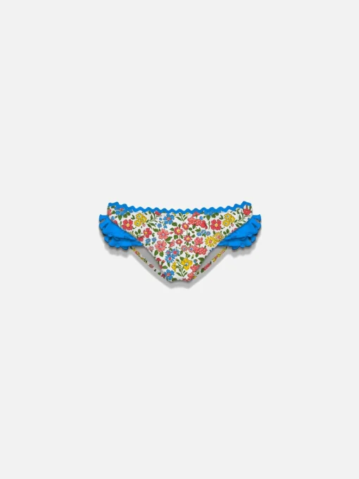 Slip da bagno da bambina con volant stampa fiori | EDIZIONE SPECIALE LIBERTY