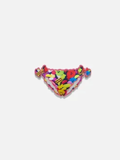 Slip da bagno da bambina con stampa caramelle