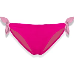 Slip da bagno da bambina fucsia con ricamo