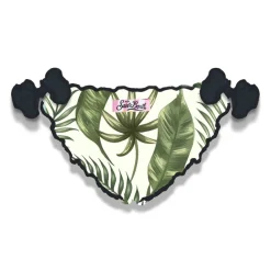 Slip da bagno da bambina con stampa tropicale