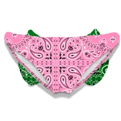 Slip da bagno da bambina con stampa bandana