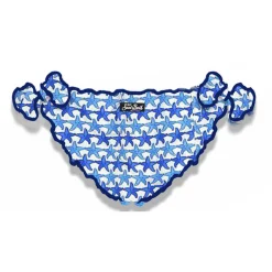 Slip da bagno da bambina con stampa stelle marine