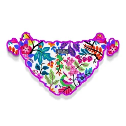Slip da bagno da bambina con stampa fiori