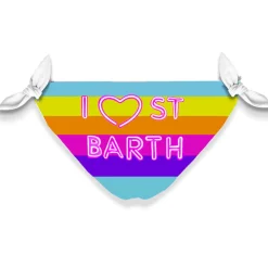Slip da bagno da bambina stampa arcobaleno