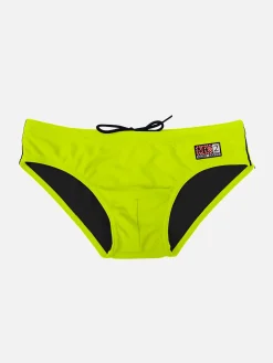 Slip da bagno da bambino giallo fluo