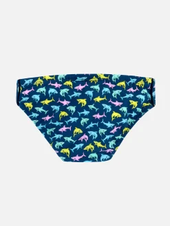 Slip da bagno da bambino Billy con stampa squali
