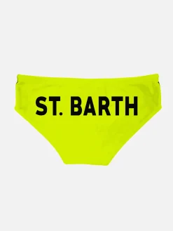 Slip da bagno da bambino giallo fluo