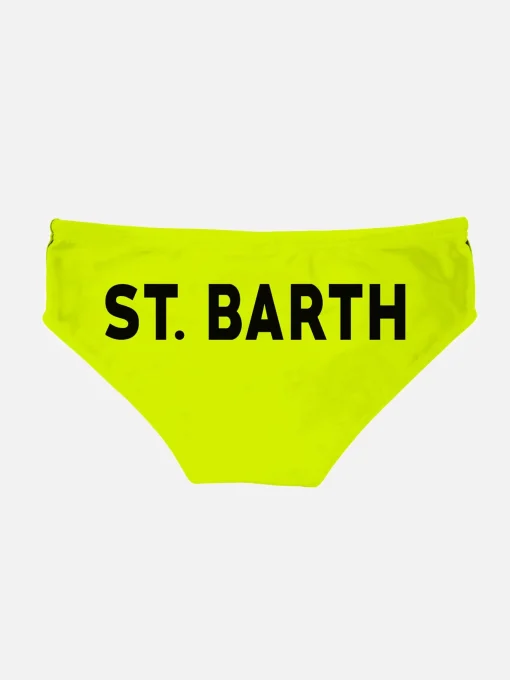 Slip da bagno da bambino giallo fluo