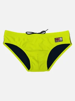 Slip da bagno da uomo giallo fluo