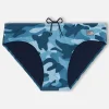 Slip da bagno da uomo in denim mimetico Cayo