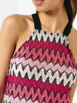 Top da donna chevron