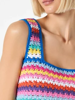 Top fatto a mano all'uncinetto da donna