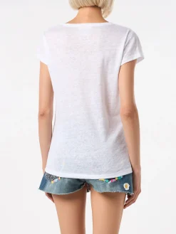 T-shirt bianca da donna