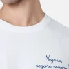 T-shirt bianca da uomo Luton con ricamo Negare, negare sempre! | VACANZE DI NATALE EDIZIONE SPECIALE