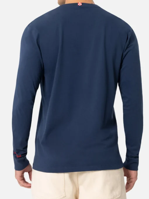 T-shirt blu da uomo Luton con stampa logo del film Vacanze di Natale | VACANZE DI NATALE EDIZIONE SPECIALE
