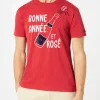 T-shirt Bonne Année et Rosé rossa