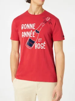 T-shirt Bonne Année et Rosé rossa