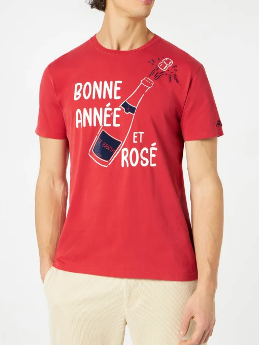 T-shirt Bonne Année et Rosé rossa